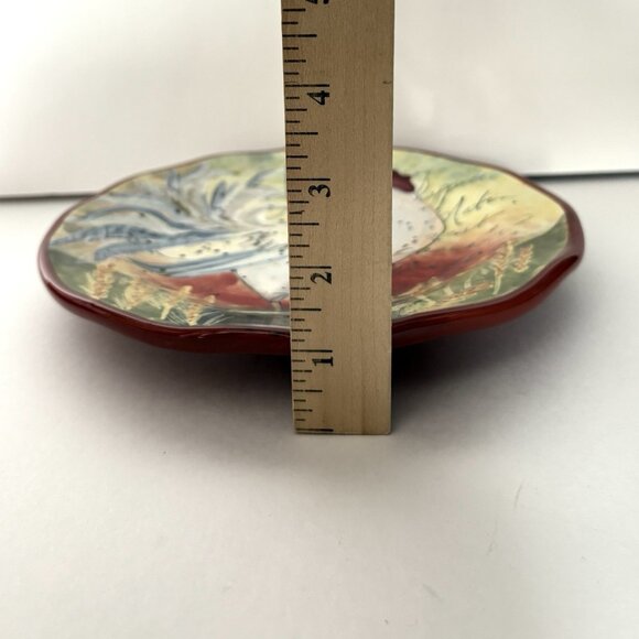 Vintage SUSAN WINGET Le Rooster Salad Plates Set 2 Certified International 8.75” - Picture 9 of 9